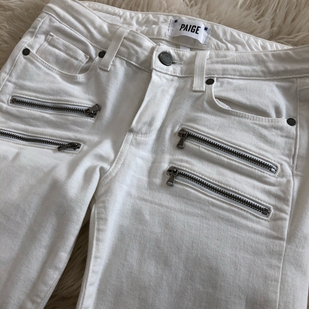 Paige Denim Zip Skinny Jeans